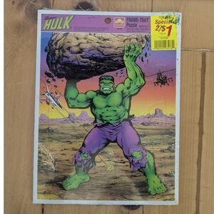 1990 The Incredible Hulk Frame Tray Puzzle - Sealed - 8x11 - 4171B